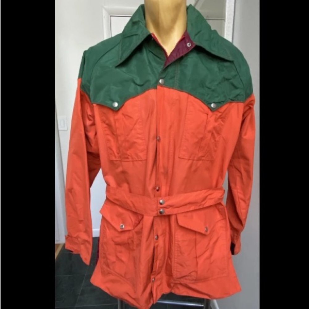 VINTAGE 1970s POWDERHORN MOUNTAINEERING MENS HIKING EXPEDITION FIELD JACKET L